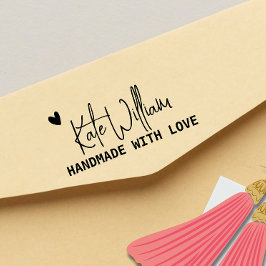 De Borracha Carimbo personalizado para o item feito à mão