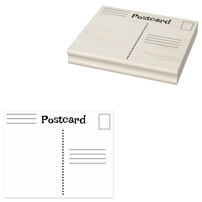 De Borracha Carimbo postal personalizado (Carimbado)