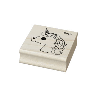 De Borracha Carimbo único unicórnio - aniversários, guloseimas