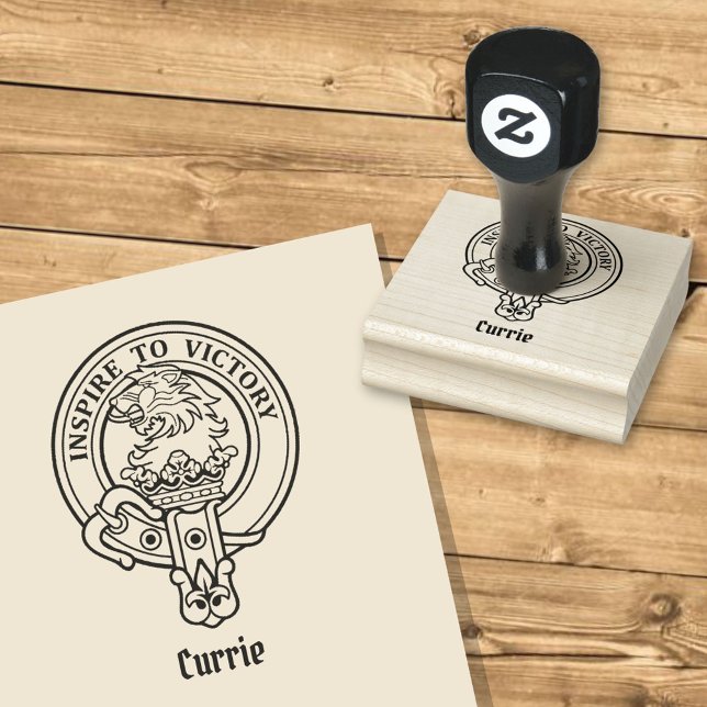 De Borracha Clan Currie Lion Crest - Carimbo (Criador carregado)