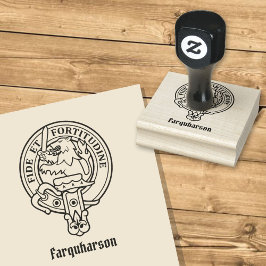 De Borracha Clan Farquharson Crest - Carimbo