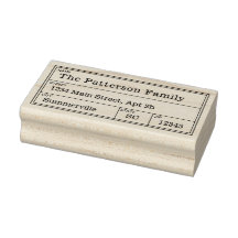 Endereço Vintage Carimbo Carimbo Endereço Postal