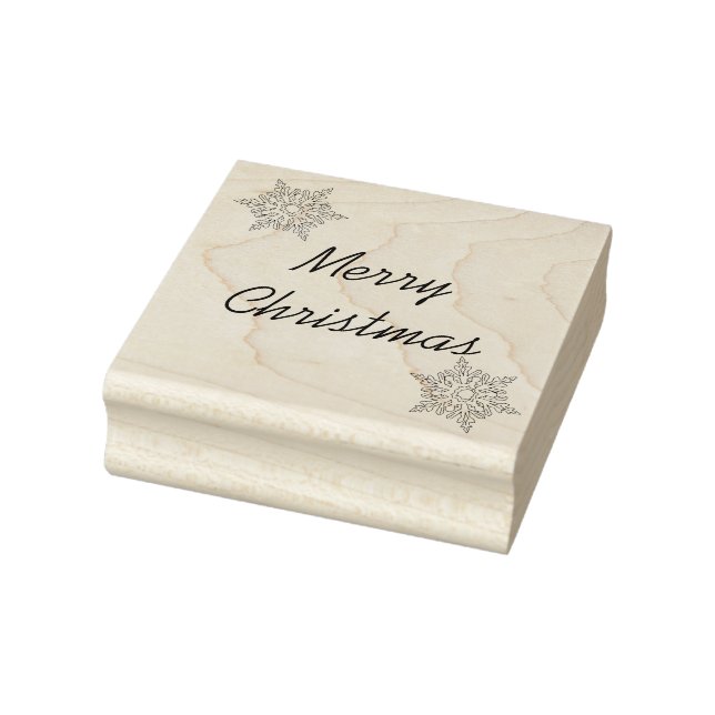 De Borracha Feliz Natal Snowflake - Carimbo (Carimbo)