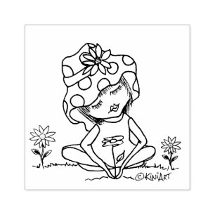 De Borracha ©️ Kim Niles GARDEN GIRL - Carimbo