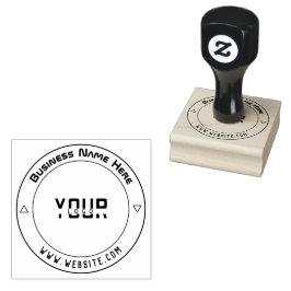 De Borracha Logotipo Empresarial Personalizável Carimbo Autome