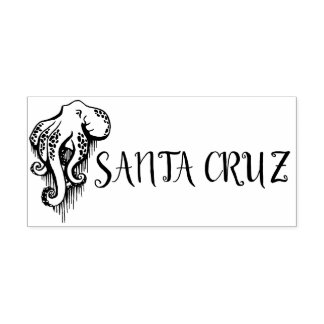 De Borracha Papais noeis Cruz California Octopus - Carimbo