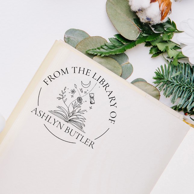 De Borracha Personalizado Da Biblioteca Do Carimbo (Criador carregado)