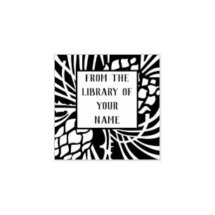 De Borracha Pine Tree Bookplate - Carimbo