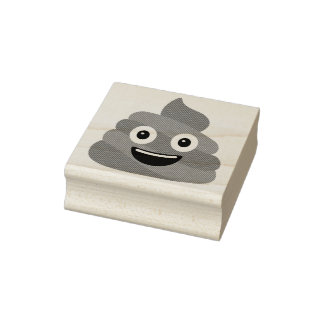 De Borracha Poop Emoji - Carimbo