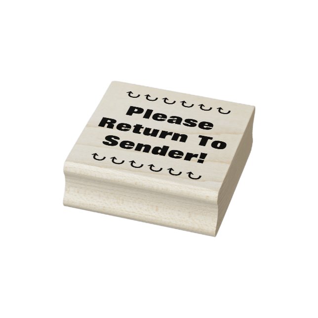 De Borracha "Por Favor, Volte Ao Remetente!" Carimbo (Carimbo)