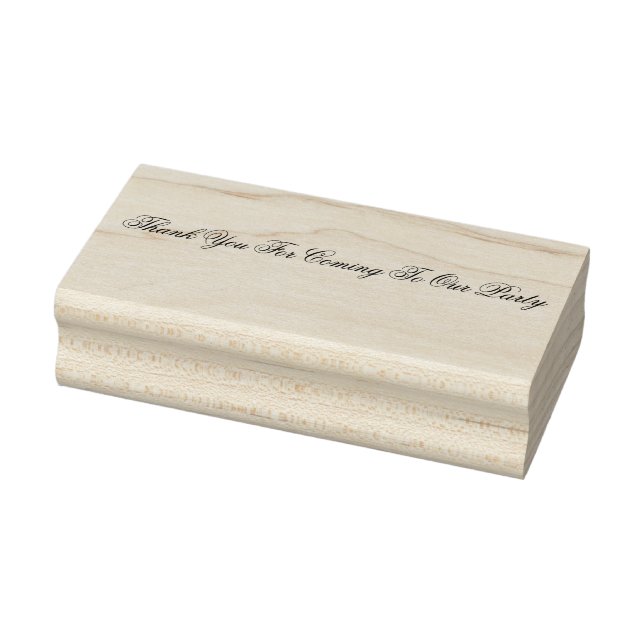 De Borracha Retângulo: Obrigado Por Vir Ao Carimbo Do Nosso Pa (Carimbo)