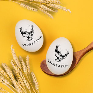 De Borracha Rustic Script Hen   Carimbo