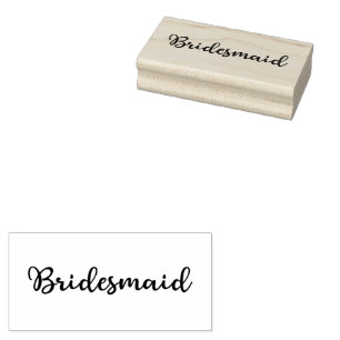 De Borracha Script Bridesmaid - Carimbo