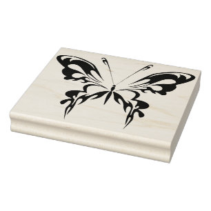 De Borracha Tatuagem Swallowtail Borboleta Arte Carimbo