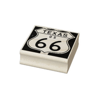 De Borracha Texas US route 66 assine carimbo