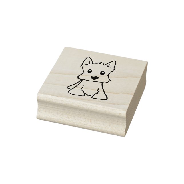 De Borracha Westie KiniArt - Carimbo (Carimbo)
