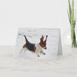 De "cães Basset" nos cartões de nota selvagens d
