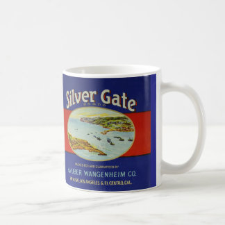 De Café 11 onças. a caneca com salmões do vintage pode
