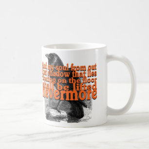 De Café 11oz LiftedNevermoreRaven-Clássico. Caneca