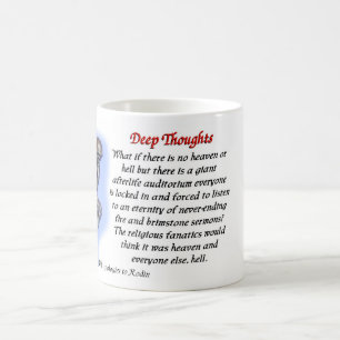 De Café 20 pensamentos profundos - caneca do céu e do