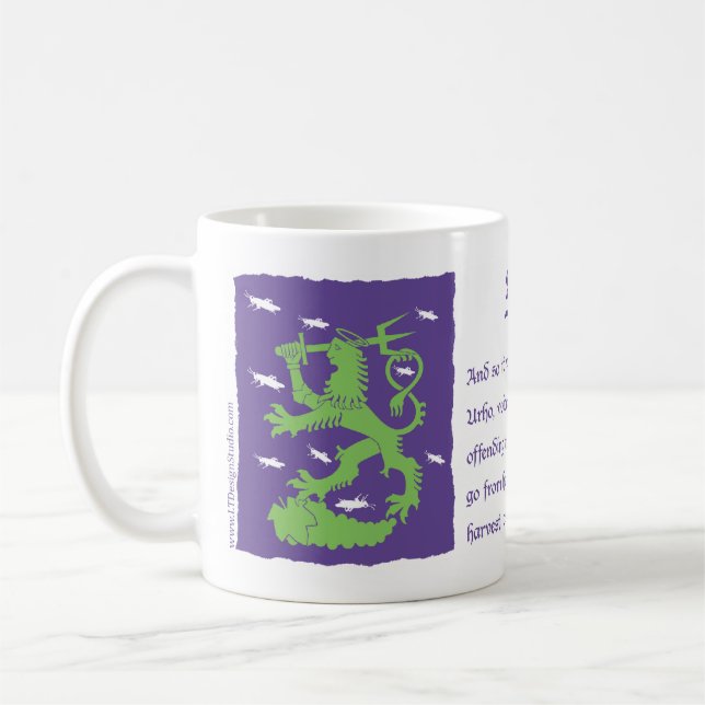 De Café 3:16 do St. Urho - caneca (Esquerda)