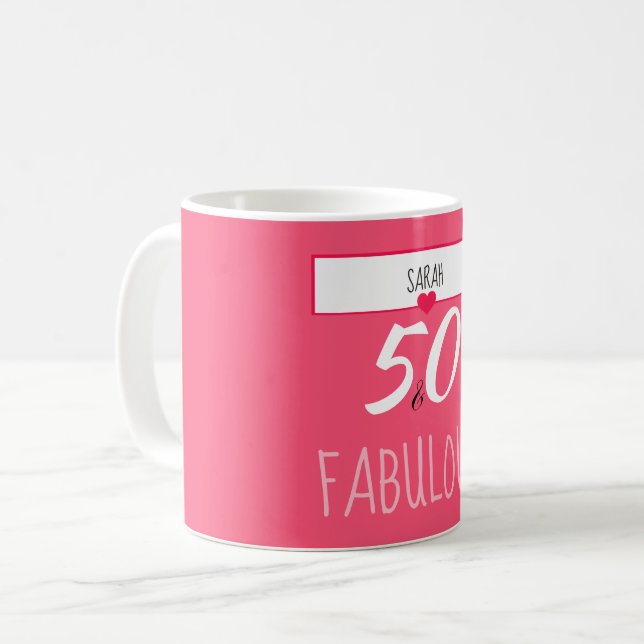De Café 50 e caneca feita sob encomenda fabulosa do (Frente Esquerda)