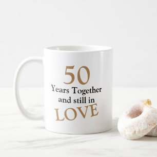De Café 50 junto anos customizáveis da caneca do