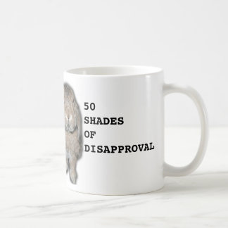 De Café 50 máscaras da caneca do coelho da desaprovação