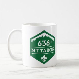 De Café 636th Mt. Tabor - caneca verde do logotipo
