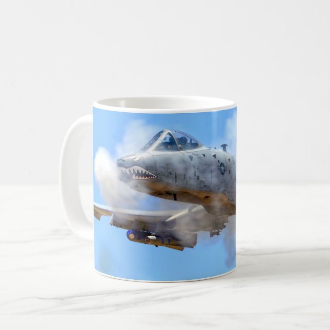 De Café A-10C THunderBOLT II Brrrrp! Caneca (Frente Esquerda)