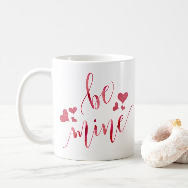 De Café A aguarela seja caneca do dia dos namorados da (Com Donut)