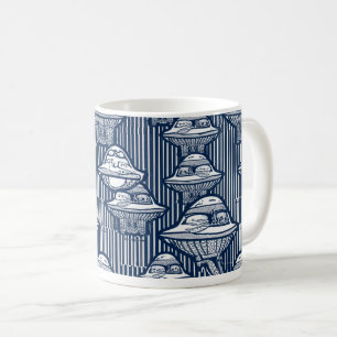 De Café A Armada Índigo - Caneca