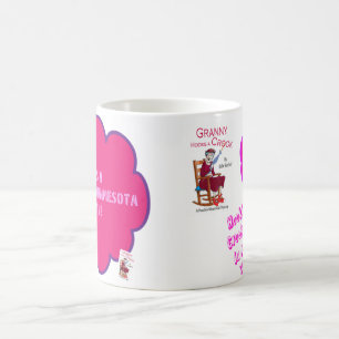 De Café A avó da avó engancha uma caneca do trapaceiro