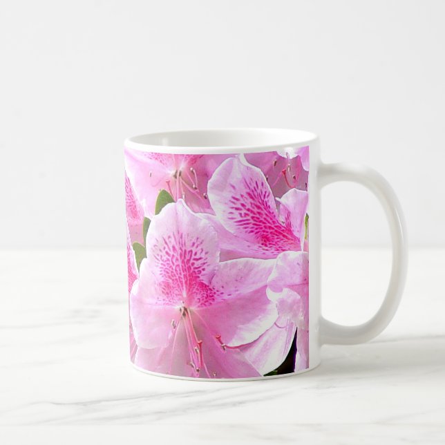 De Café A azálea floresce caneca (Direita)