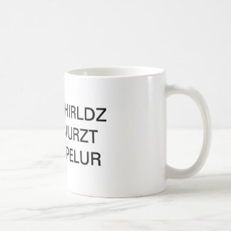 De Café A caneca a mais má do Speller do mundo