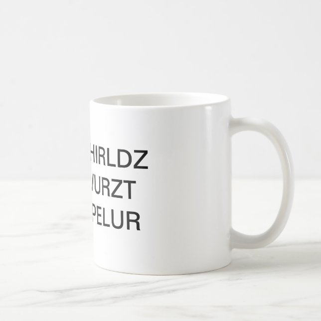 De Café A caneca a mais má do Speller do mundo (Direita)