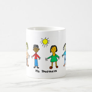 De Café A caneca CUSTOMIZÁVEL conhecida do professor