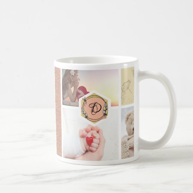 De Café A CANECA da foto personalizou o presente para avó, (Direita)