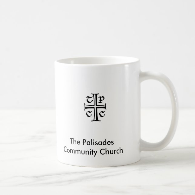 De Café A caneca da igreja da comunidade dos Palisades (Direita)