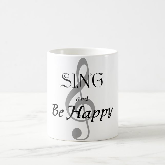 De Café A caneca da música "canta e esteja feliz " (Centro)