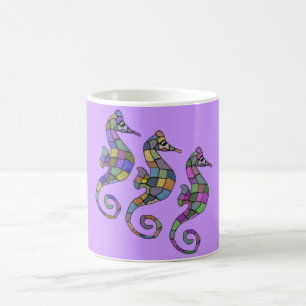 De Café A caneca do arco-íris do cavalo marinho