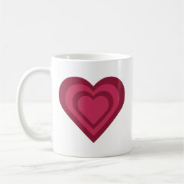 De Café A Caneca do Coração Hipnotizante 