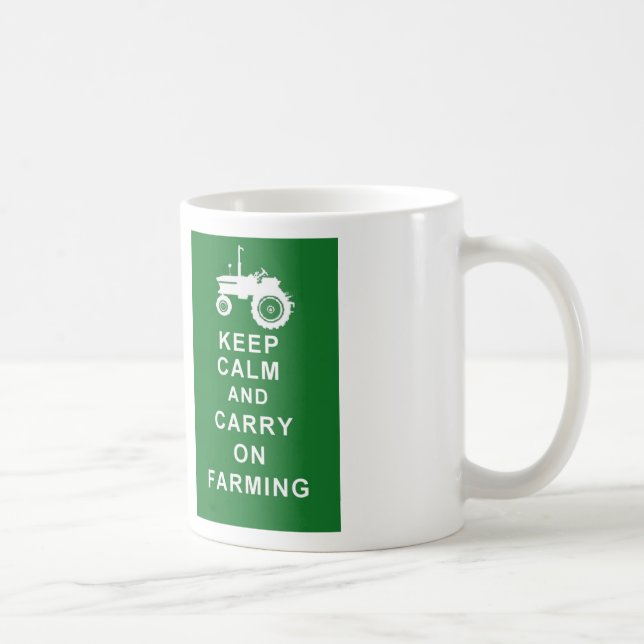 De Café A caneca do fazendeiro MANTEM-SE CALMO PARA (Direita)
