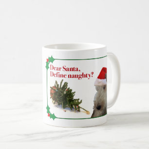 De Café A caneca impertinente do feriado do Fox Terrier do