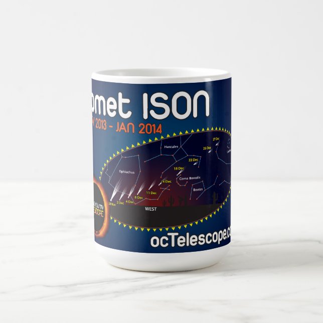 De Café A caneca oficial do cometa ISON com carta do (Centro)