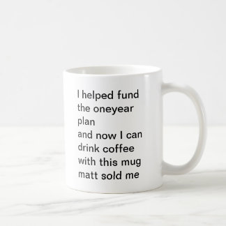 De Café a caneca oneyear do plano