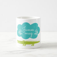 A caneca personalizada jacaré das crianças