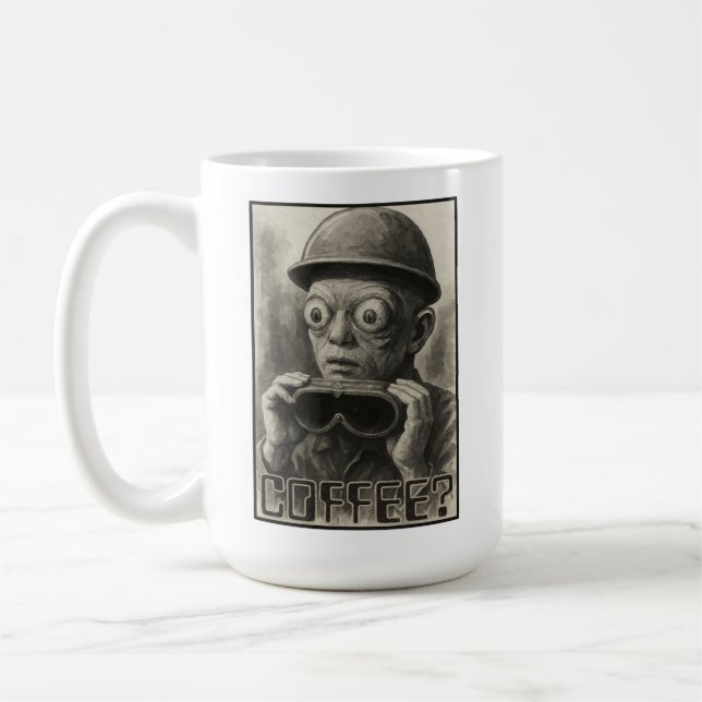 De Café A Caneca Radioativa Olhos Grandes Mutante (Esquerda)