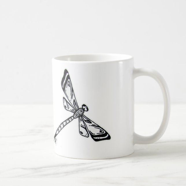 De Café A libélula Deirdre original J projeta a caneca (Direita)