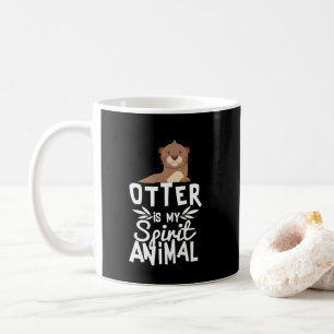 De Café A lontra bonito é minha caneca animal engraçada